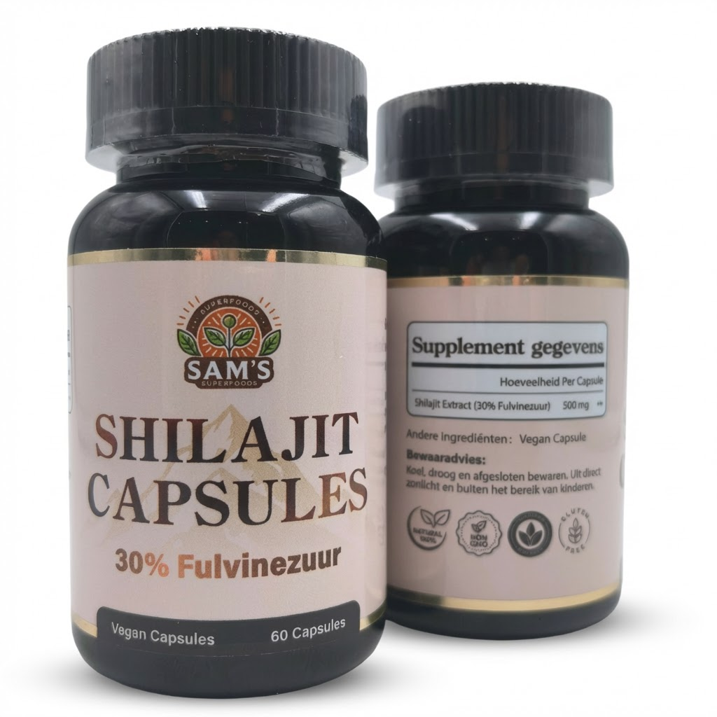 Shilajit Capsules - 30% Fulvic Acid - 500 mg